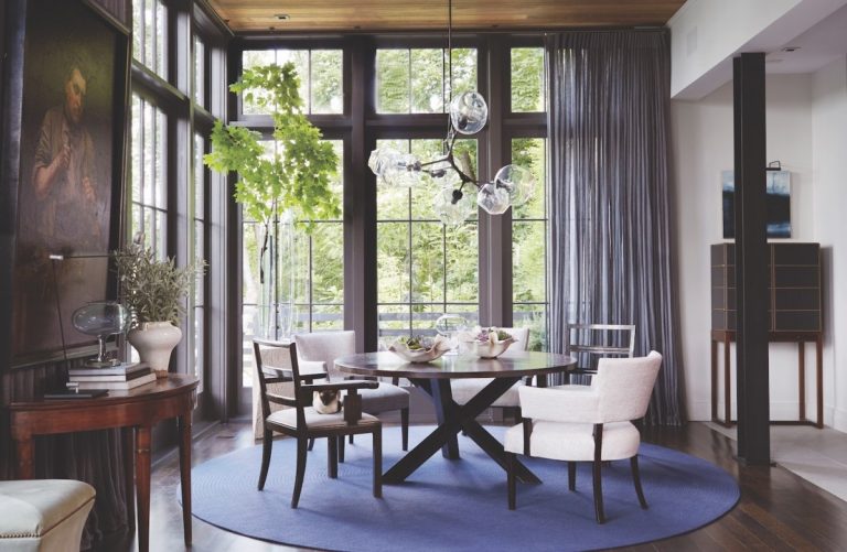 Nashville Dining Room by Ray Booth Featured in Flower Magazine and Architectural Digest