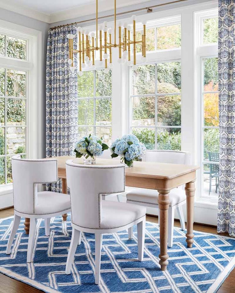 DC Breakfast Nook by Pamela Harvey Interiors Featured in Home & Design Magazine