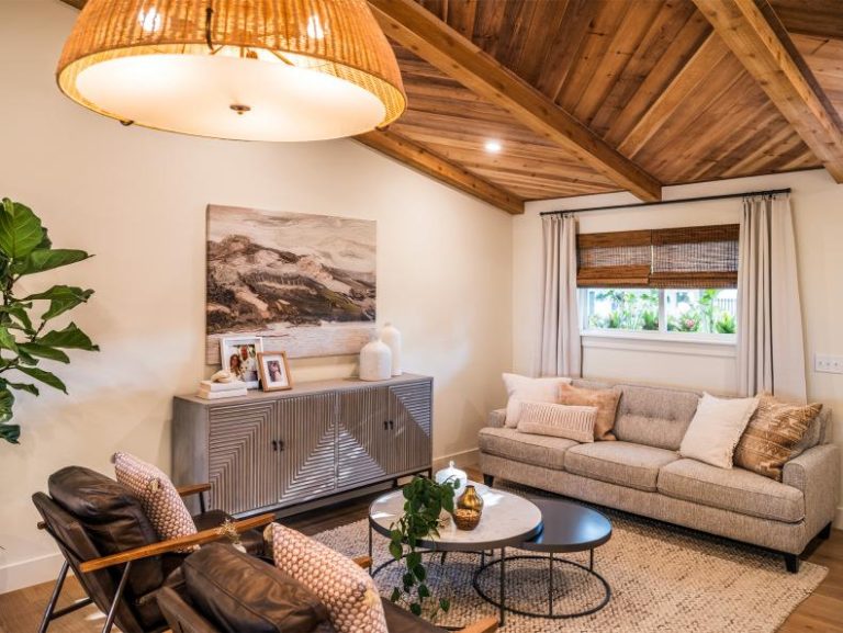 Globally Inspired Living Room by Jenny Marrs Featured on HGTV’s Fixer to Fabulous