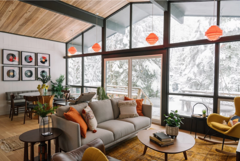 Mid-Century Modern Chalet by Scott McGillivray and Debra Salmoni on Vacation House Rules HGTV