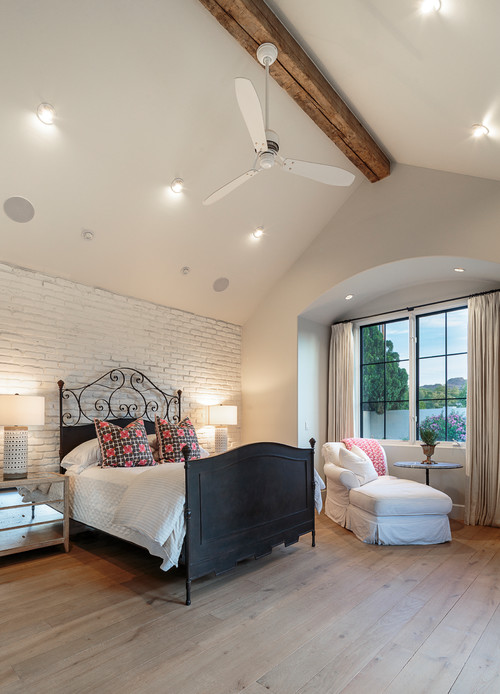 French Cottage Owner’s Bedroom Featured in Phoenix Home & Garden