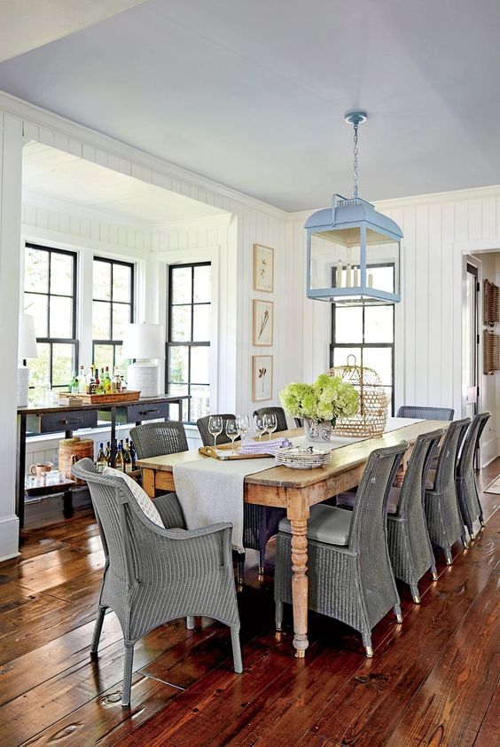 A New-Old House Dining Room by Virginia Mary Brown Featured in Southern Living