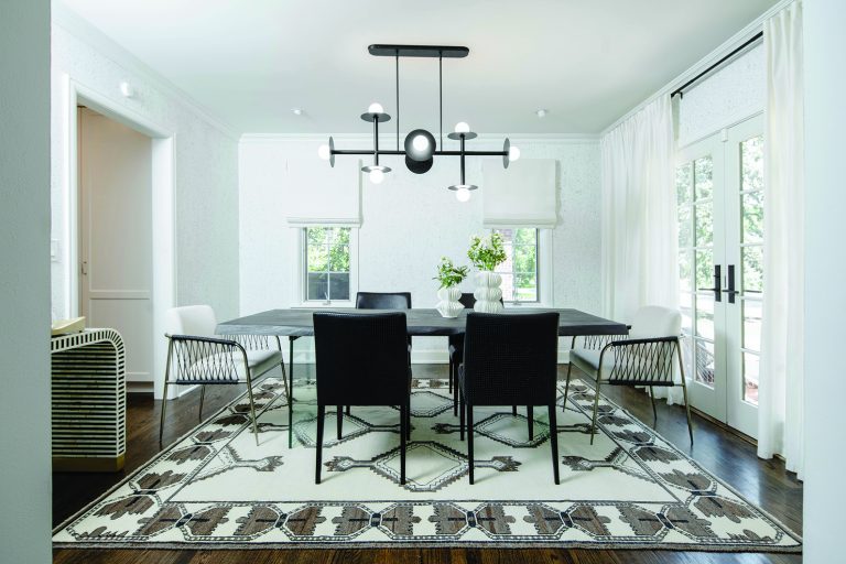 Minimalist Dining Room by Tali Oren Featured in Colorado Homes and Lifestyles