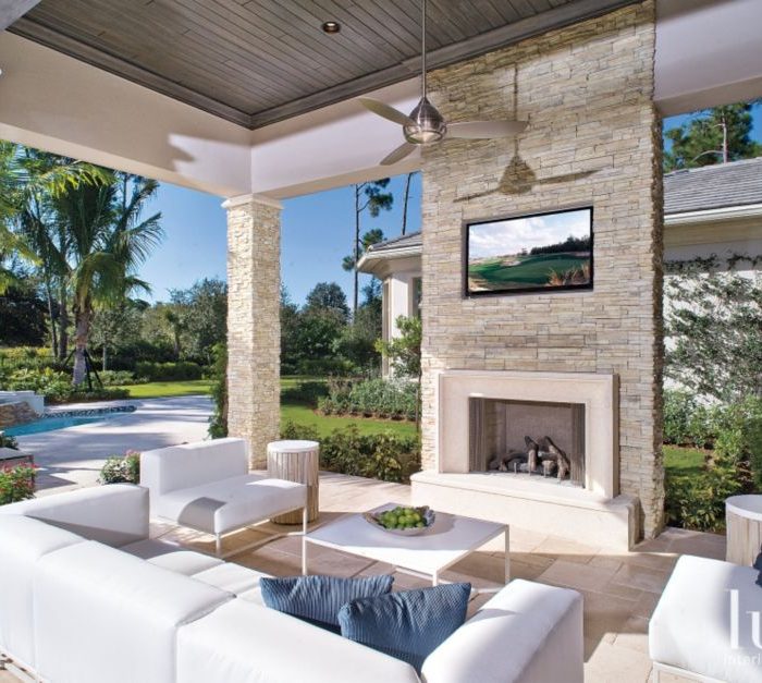 Outdoor Loggia Featured in Luxe Interiors