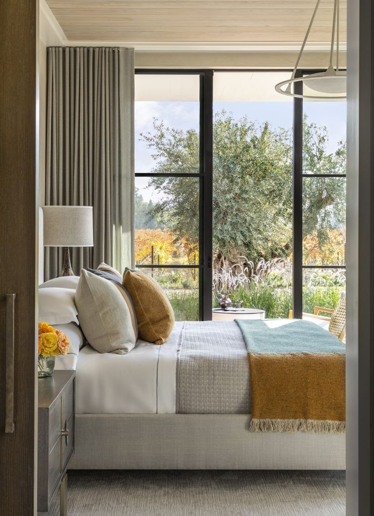 Wine Country Bedroom By Marshall Watson Interiors Featured in House Beautiful