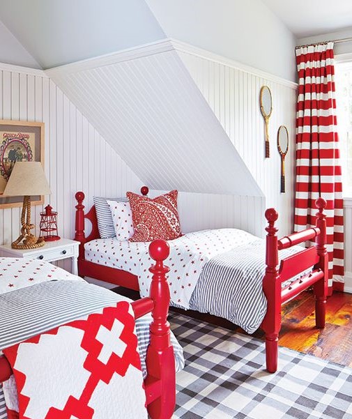 Cottage Bedroom Featured in House & Home Magazine