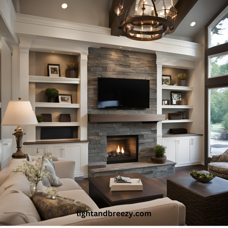 30 Fireplace Wall Ideas with a TV for Your Living Room for Every Style of Decorating