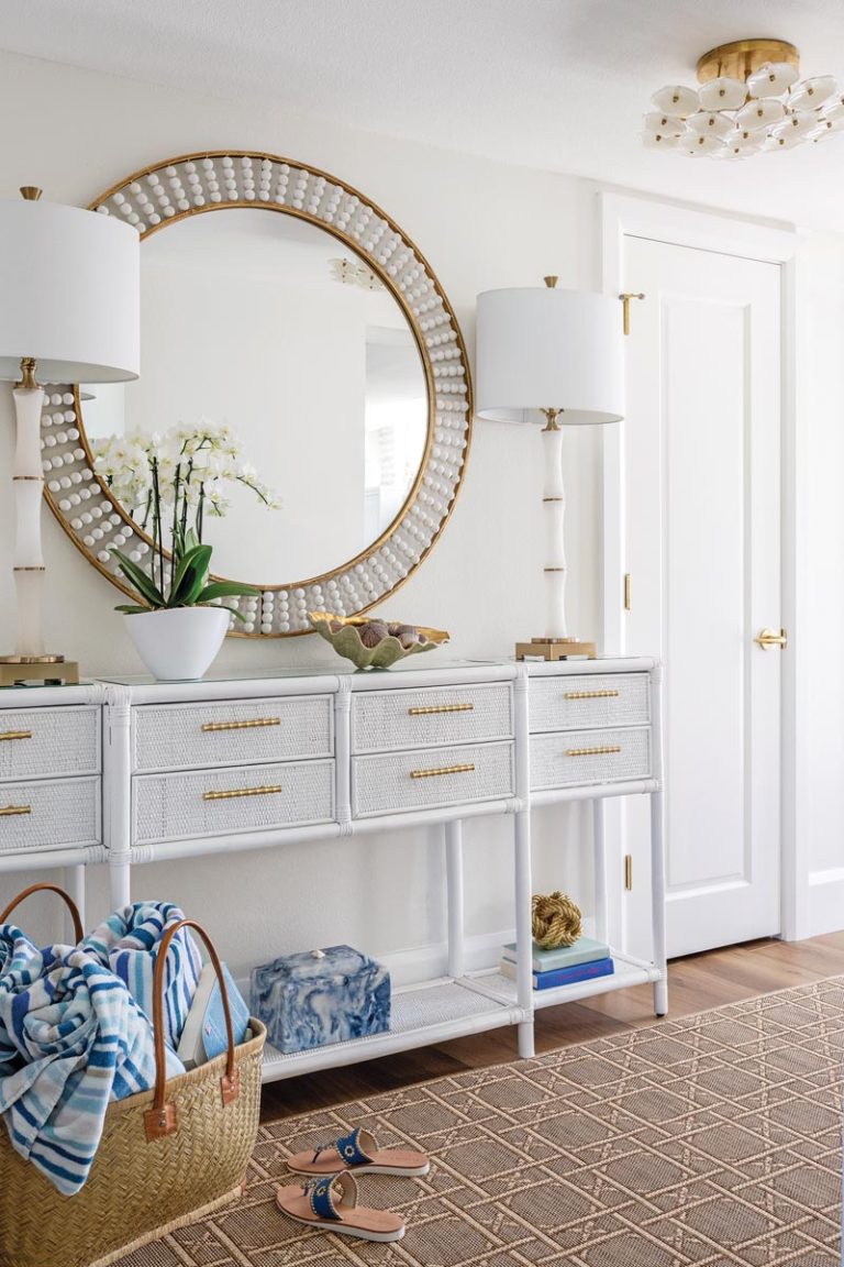 Coastal Entryway Featured in Florida Design by Chelsea Potthast