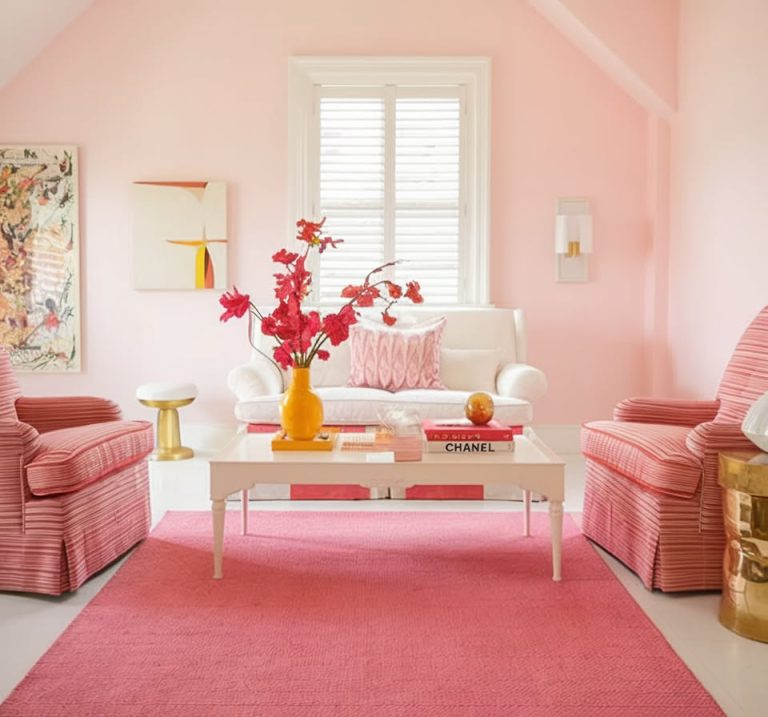 Ways to Make a Pink Living Room Look Sophisticated