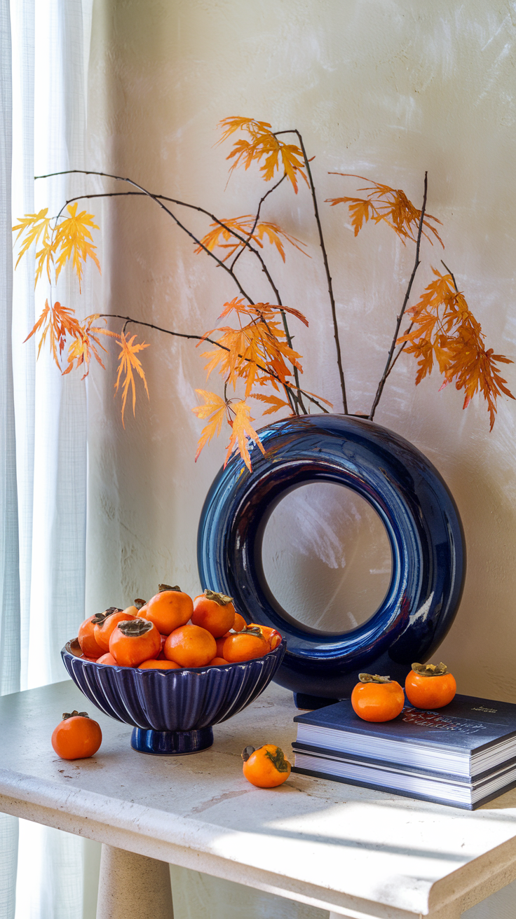 Blue Fall Decor