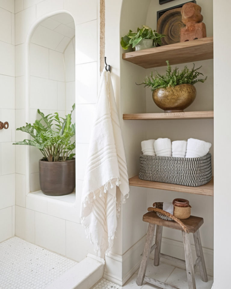 Modern Farmhouse Bathroom –  Perfectly Imperfect Charm
