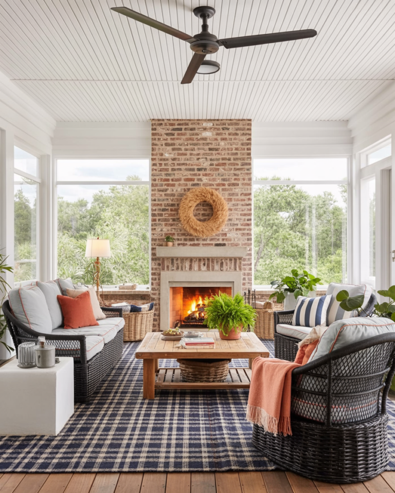 Screened in Porch Color Scheme