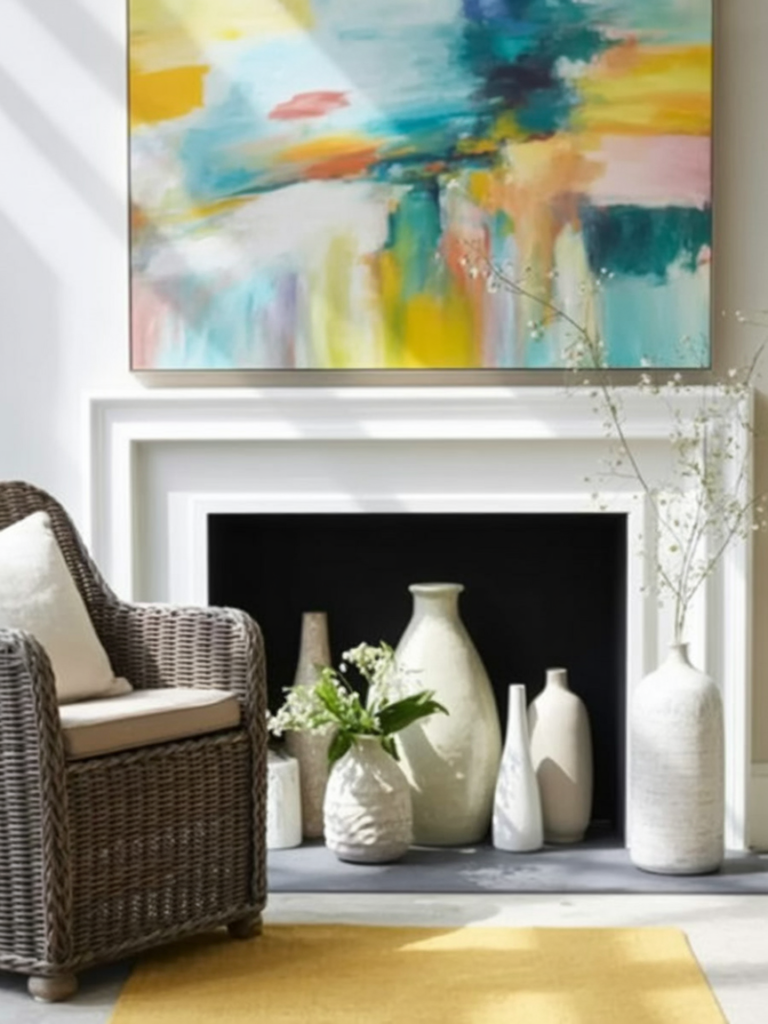 Empty Fireplace Ideas